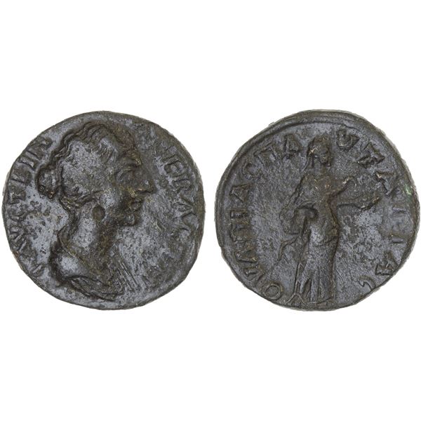 ROMAN PROVINCIAL, THRACE: Pautalia, Faustina Junior, augusta, 161-175, AE20 (6.75g), VF