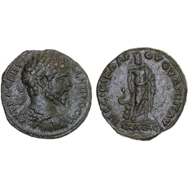 ROMAN PROVINCIAL, THRACE: Pautalia, Septimius Severus, 193-211, AE29 (13.36g), VF