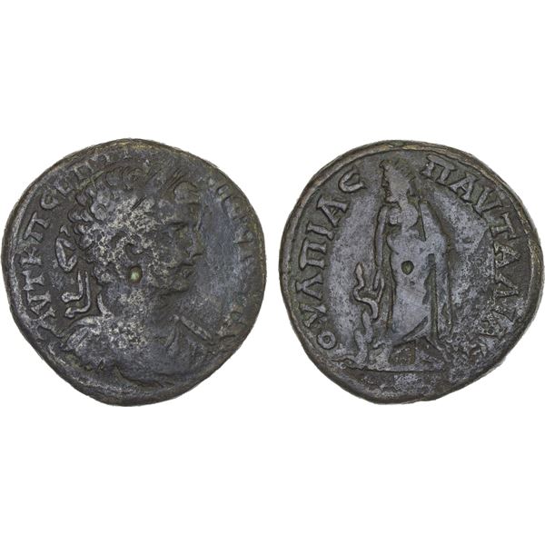 ROMAN PROVINCIAL, THRACE: Pautalia, Geta, 209-211, AE28 (12.02g), F-VF