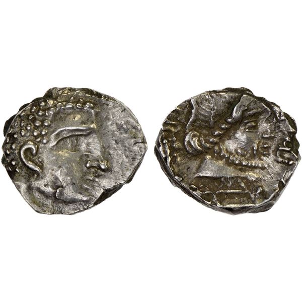 ARABIA: QATABAN: Uncertain Ruler, ca. 2nd century BC, AR hemidrachm (1.77g), VF-XF