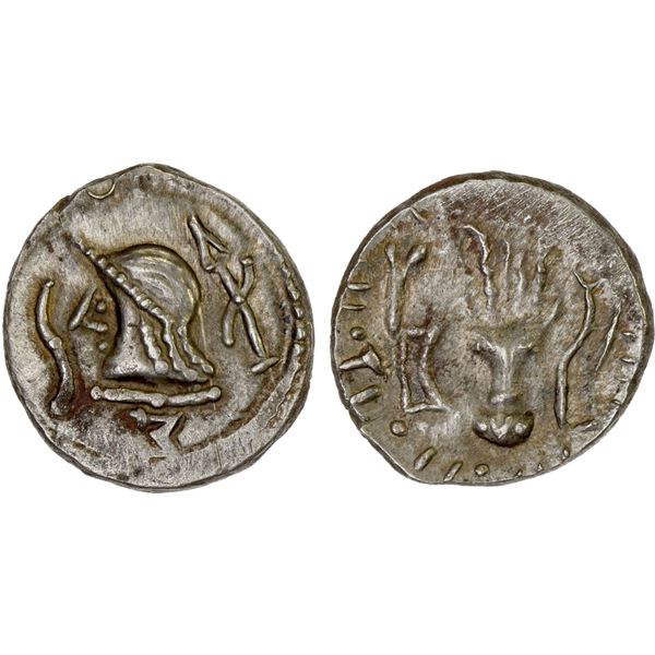 ARABIA: SABAEAN: AR unit (2.29g), ca. 2nd-3rd centuries AD, VF-XF
