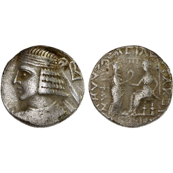 PARTHIAN KINGDOM: Pakoros II, 78-105 AD, AR tetradrachm (10.73g), Seleukeia on the Tigris, SE389 (77