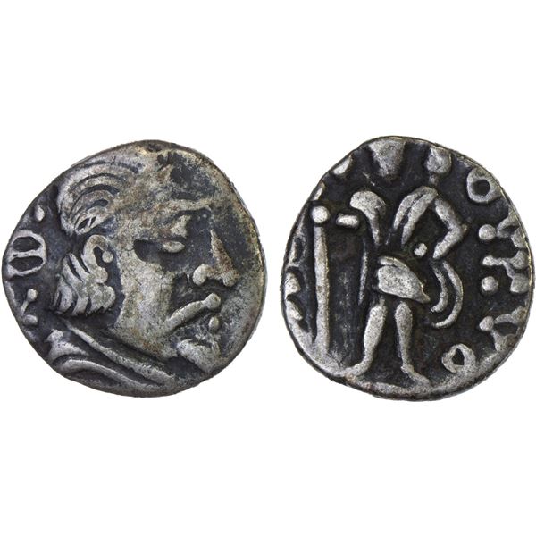 BUKHARA: Hyrkod, 1st/2nd century AD, debased AR hemidrachm (1.12g), VF