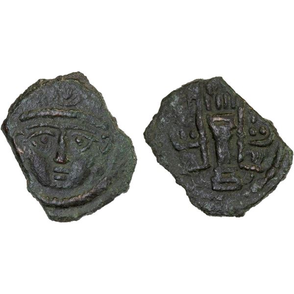 BUKHARA: Anonymous, ca. 4th/6th century, AE unit (2.23g), VF