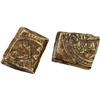 Image 1 : DHU'L NUNID OF TOLEDO: Sharaf al-Dawla Yahya I, 1043-1075, debased AV square fractional dinar (1.43g