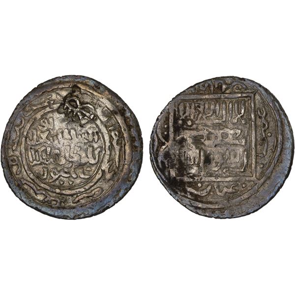 ILKHAN: Abu Sa'id, 1316-1335, AR dirham (1.63g), Samsun, AH724, VF-XF