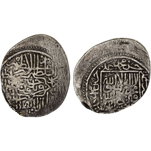 TIMURID: Faridun Husayn, 1506, AR tanka (4.82g) (Astarabad), ND, crude VF