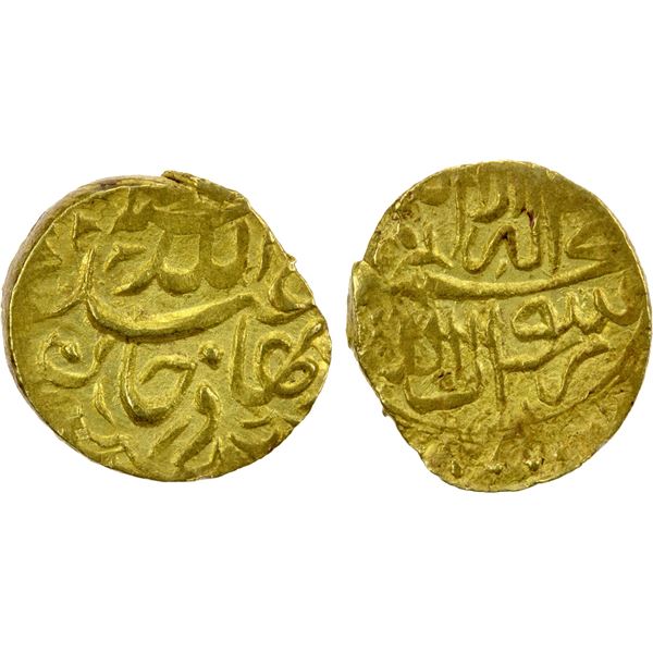 SHAYBANID: 'Abd Allah II, 1583-1598, AV 1/12 Indian mohur (0.93g), [Badakhshan], ND, VF