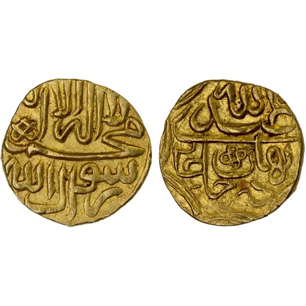 SHAYBANID: 'Abd Allah II, 1583-1598, AV 1/12 Indian mohur (0.90g), [Badakhshan], ND, AU