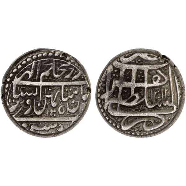 DURRANI: Shah Zaman, 1793-1801, AR rupee (11.49g), Herat, AH1213//1312, VF