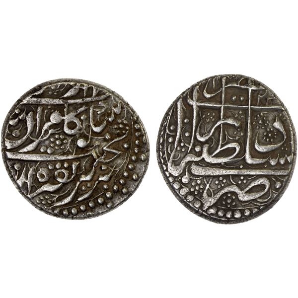 DURRANI: Kamran Shah, 1829-1842, AR rupee (10.16g), Herat, AH1244, choice VF