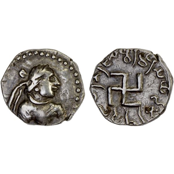 PARATARAJAS: Hvaramira, ca. 165-175, AR drachm (3.48g), Choice VF