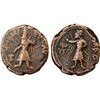Image 1 : KUSHAN: Kanishka, ca. 127-147, AE tetradrachm (17.13g), VF
