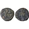Image 1 : KUSHAN: Vasudeva II, ca. 267-300, AE small unit (2.87g), F-VF