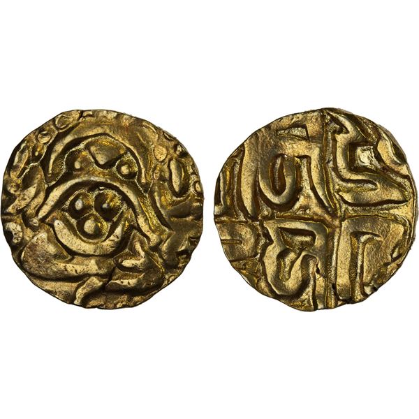 KALACHURIS OF TRIPURI: Gangeya Deva, ca. 1015-1040, gilt 4½ masha (3.81g), XF