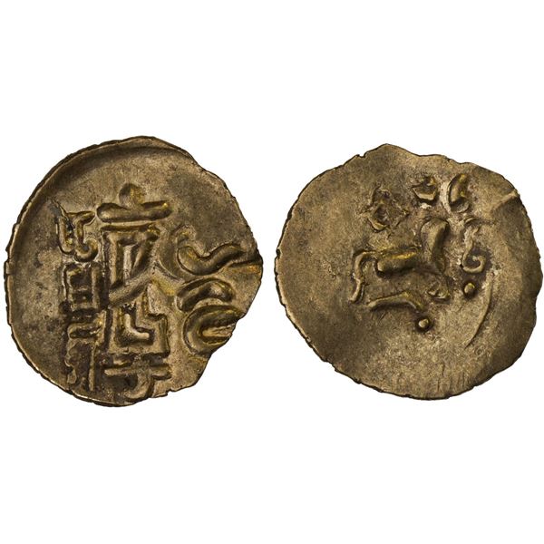 ORISSA: Anonymous, 12th/13th century, AV fanam (0.44g), year 15, XF
