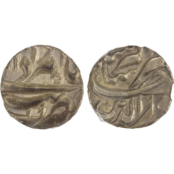 MUGHAL: Jahangir, 1605-1628, AR rupee, Tatta, year 19, NGC AU58