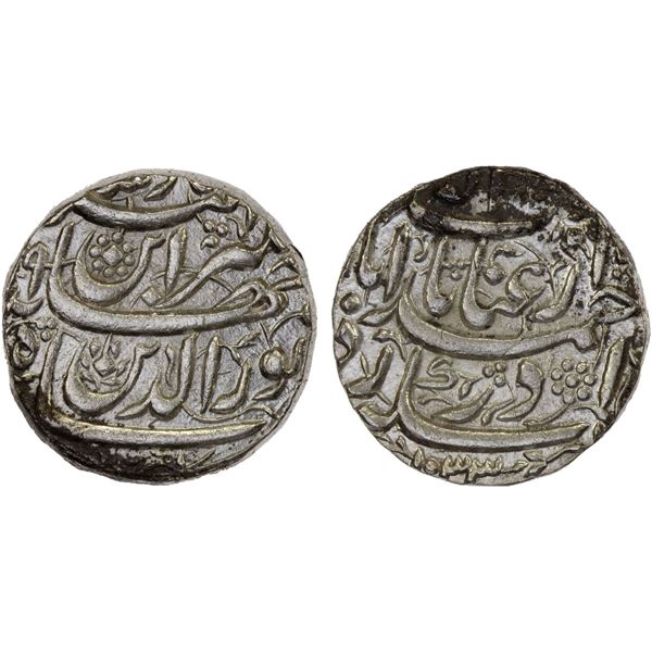 MUGHAL: Jahangir, 1605-1628, AR rupee (11.42g), Ahmadabad, AH1033 year (1)9, XF-AU