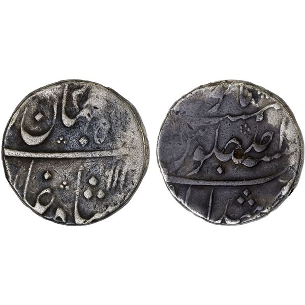 MUGHAL: Shah Jahan II, 1719, AR rupee (11.57g), Murshidabad, AH113(1) year one (ahad), VF