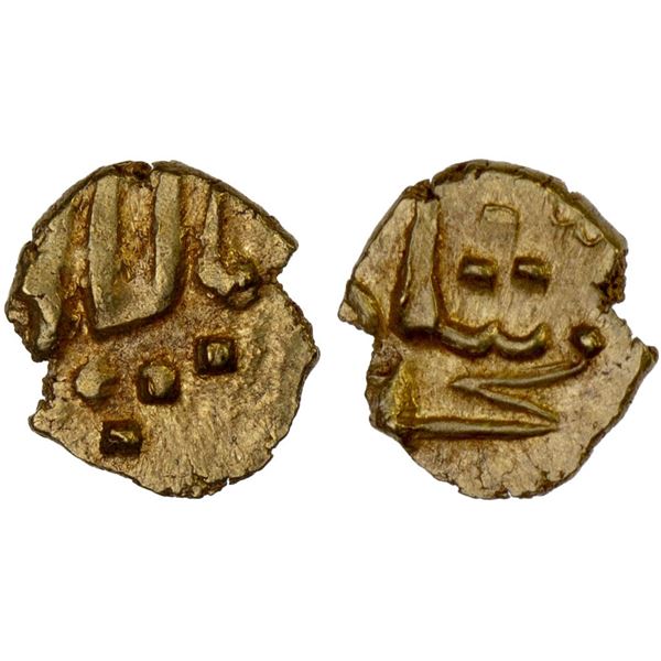 MUGHAL: Muhammad Shah, 1719-1748, AV fanam (0.36g), Balapur, ND, AU