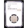 Image 2 : ALWAR: Wajid Ali Shah, 1847-1856, AR rupee, Lucknow, AH1270 year 7, NGC MS62