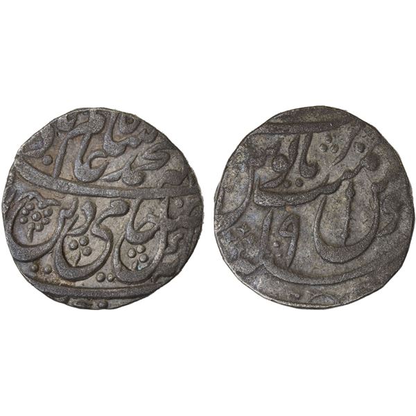 AWADH: Asaf-ud-Daula, 1775-1797, AR rupee (11.03g), Asafabad, year 19, VF