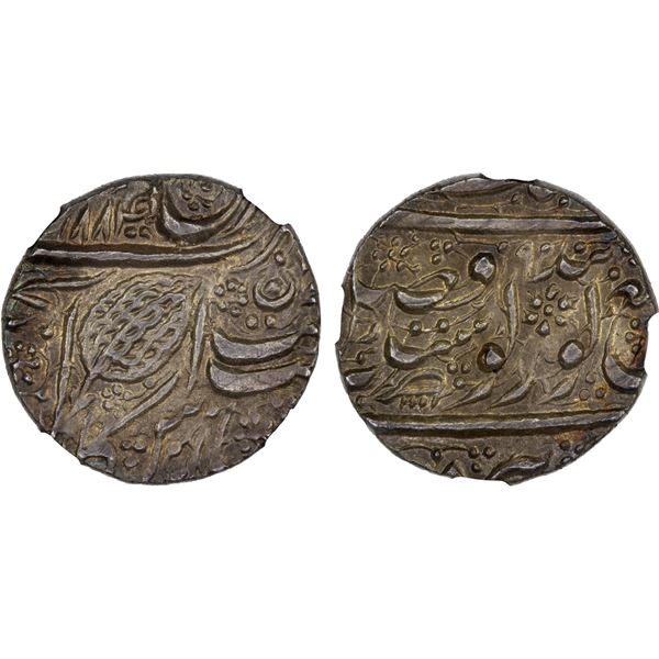 SIKH EMPIRE: Ranjit Singh, 1799-1839, AR rupee, Amritsar, VS1884, NGC AU58