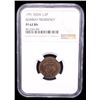 Image 2 : BRITISH INDIA: BOMBAY PRESIDENCY: AE 1/2 pice, 1791, NGC PF62 BN