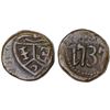 Image 1 : BRITISH INDIA: MADRAS PRESIDENCY: AE cash (1.22g), 1737, VF