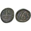 Image 1 : BRITISH INDIA: MADRAS PRESIDENCY: AE dudu (10 cash) (6.55g), 1769, VF