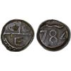 Image 1 : BRITISH INDIA: MADRAS PRESIDENCY: AE dudu (10 cash) (6.12g), 1784, VF-XF