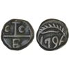 Image 1 : BRITISH INDIA: MADRAS PRESIDENCY: AE dudu (10 cash) (6.11g), 1796, VF