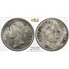 Image 1 : BRITISH INDIA: Victoria, Queen, 1837-1876, AR rupee, 1840b&c, PCGS Scratch Unc Details
