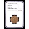 Image 2 : BRITISH INDIA: George V, 1910-1936, AE 1/4 anna, 1924(b), NGC MS66 RB