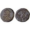 Image 1 : DANISH INDIA: Frederick VI, 1808-1839, AE 4 cash (2.54g), Tranquebar, 1838, VF-XF