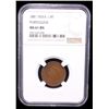 Image 2 : PORTUGUESE INDIA: Luiz I, 1861-1889, 1/8 tanga (oitavo), 1881, NGC MS61