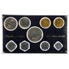 Image 1 : INDIA: Republic, 9-coin proof set, 1970-B, Proof