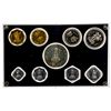 Image 2 : INDIA: Republic, 9-coin proof set, 1970-B, Proof