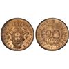 Image 1 : AZORES: Luiz I, 1861-1889, AE 20 reis, 1866, PCGS MS64 RB