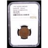 Image 2 : BEGLIUM: Hainaut: Franz II, 1792-1835, AE jeton, 1792, NGC MS65 BN