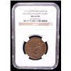 Image 2 : BELGIUM: Leopold I, 1831-1865, AE 5 centimes, 1856, NGC MS64 BN