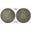 Image 1 : BELGIUM: Leopold II, 1865-1909, AR 2 francs, 1880, PCGS MS63