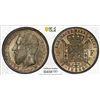 Image 1 : BELGIUM: Leopold II, 1865-1909, AR franc, 1886, PCGS MS62