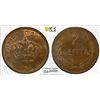 Image 1 : CRETE: George, 1901-1913, AE 2 lepta, 1901-A, PCGS MS64 BN