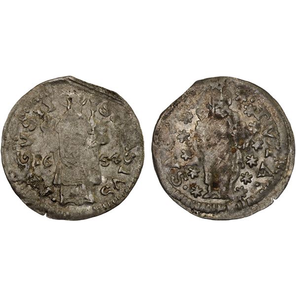 CROATIA: Ragusa, Republic, AR grosetto (dinaric), 1654, VF