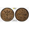Image 1 : DANZIG: Free City, AE 2 pfennig, 1926, PCGS MS64 RB