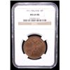 Image 2 : FINLAND: Nicholas II, Grand Duke, 1894-1917, AE 10 penniä, 1911, NGC MS64 RB