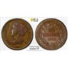 Image 1 : FRANCE: Second Republic, AE 10 centimes, 1848, PCGS Specimen 63 BN
