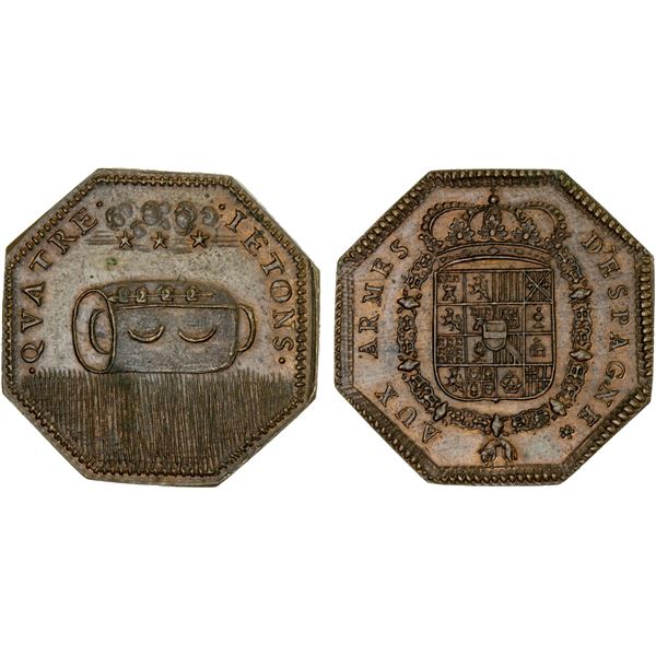 FRANCE: Republic, AE jeton (10.03g), ND (ca. 1850s), Unc