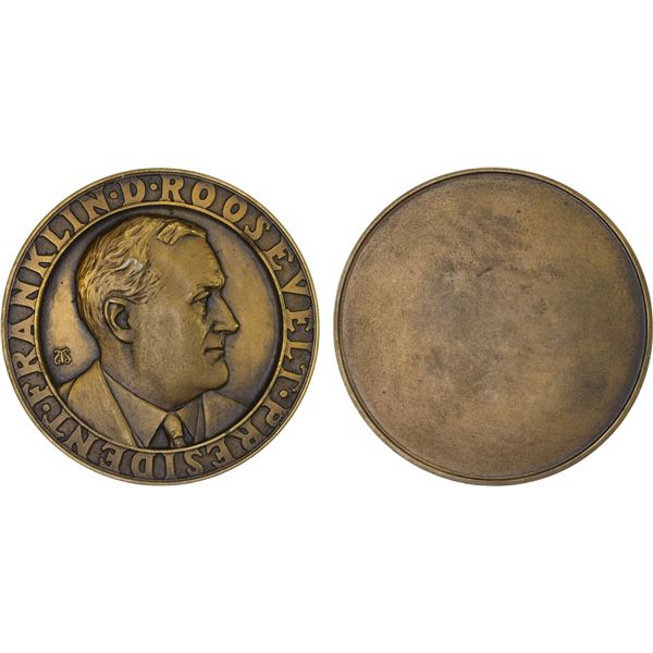 FRANCE: Republic, AE medal (135.1g), Paris, ND (1935), Unc